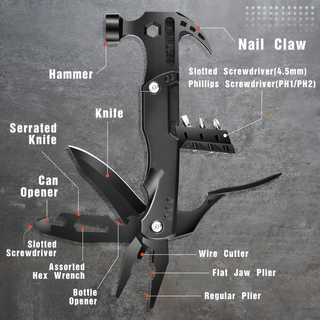 All-in-one multi-function mini hammer