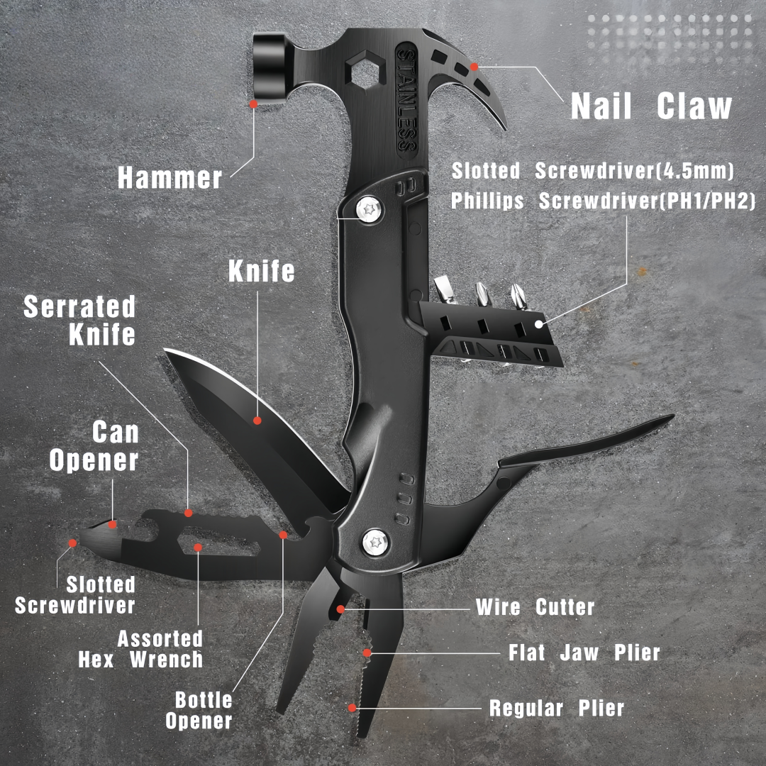 All-in-one multi-function mini hammer