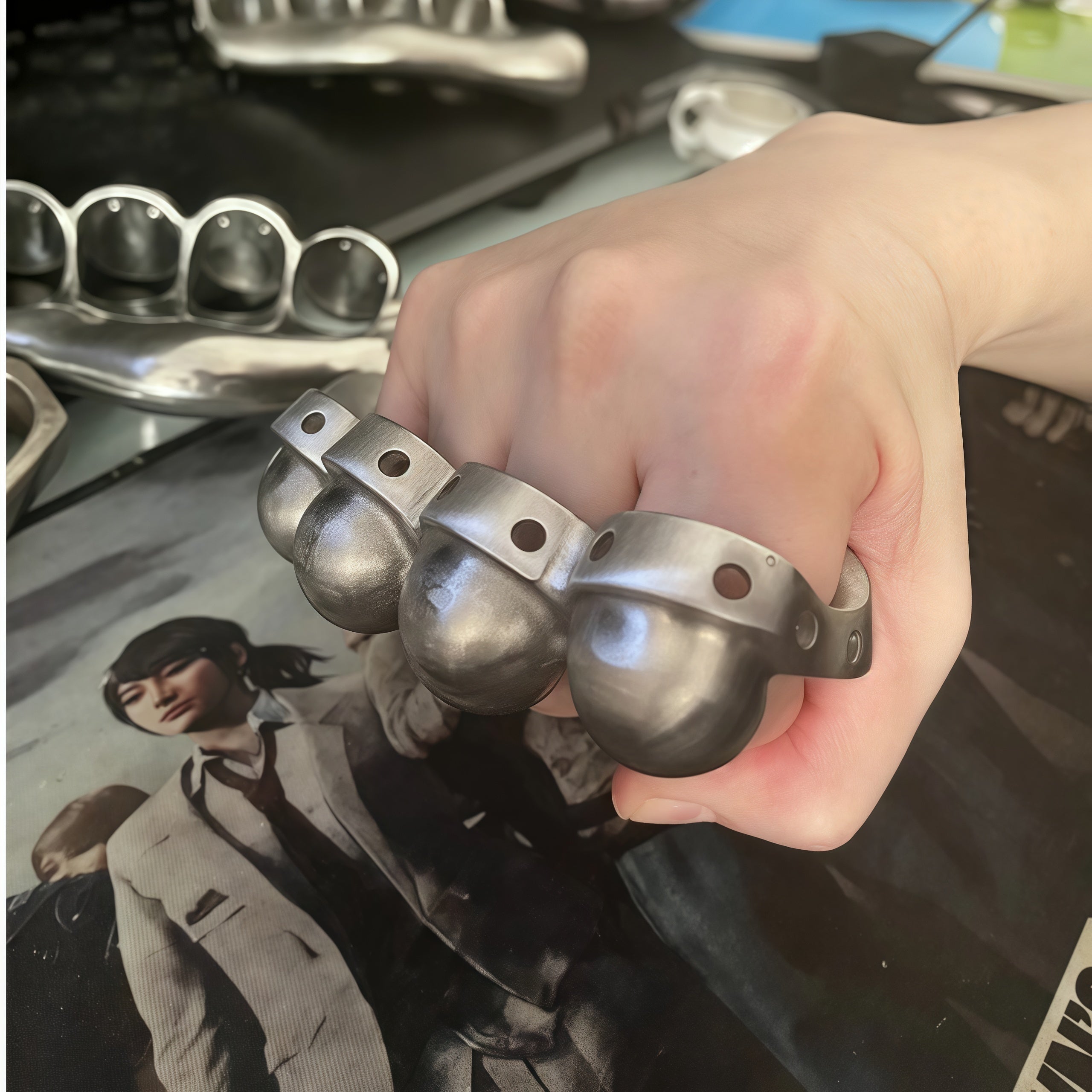 Bionic metal thumb protector sleeve